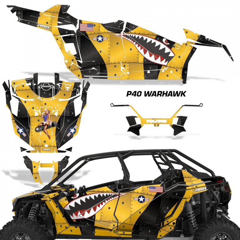 P40-Warhawk Gelb für Polaris RZR Pro XP 4 Türer 20-24