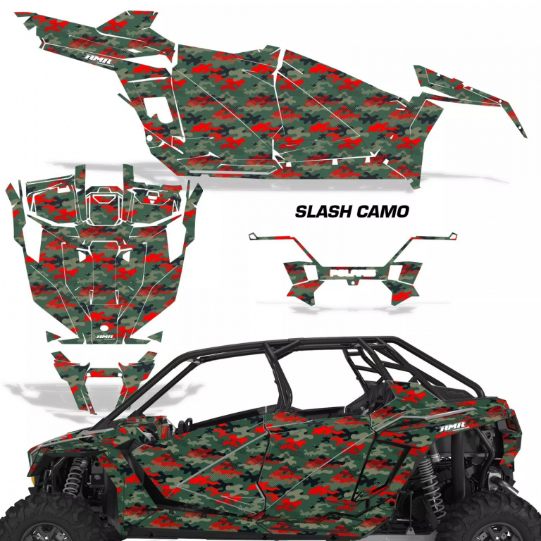 Slash Camo Rot für Polaris RZR Pro XP 4 Türer 20-24