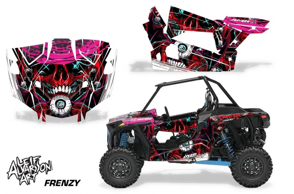 Frenzy Rot für Polaris RZR Turbo S 1000 2 Türer 19-23