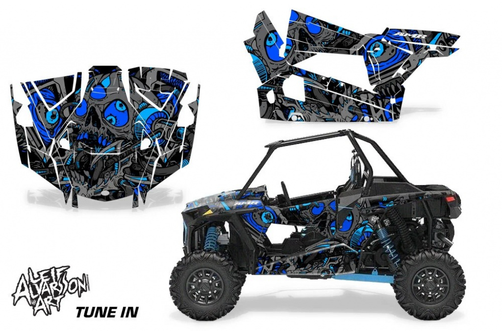 Tune In Blau für Polaris RZR Turbo 1000 2 Türer 19-23