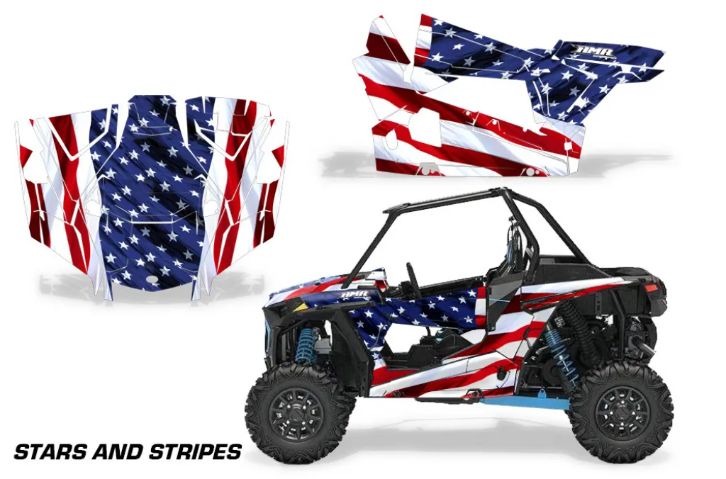 Stars and Stripes für Polaris RZR Turbo 1000 2 Türer 19-23