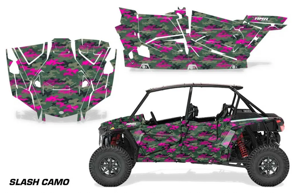 Slash Camo Pink für Polaris RZR Turbo S 1000 4 Türer 19-23