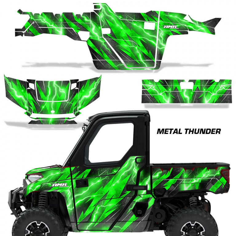 Metal Thunder Grün für Polaris Ranger 1000 XP 18-24