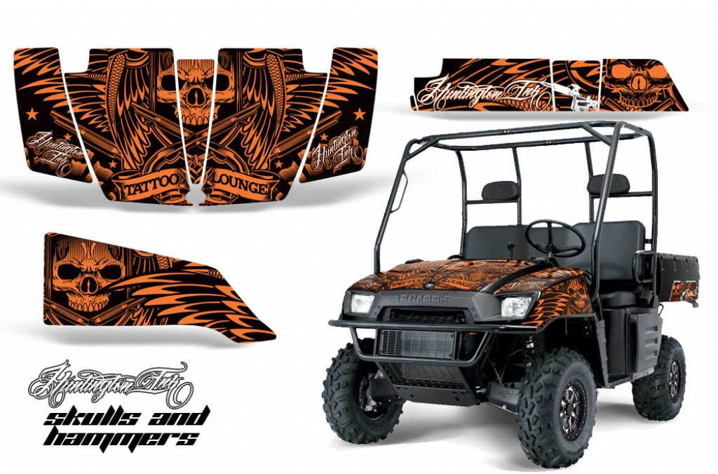 Skulls and Hammers Orange für Polaris Ranger 500/700 XP 05-08