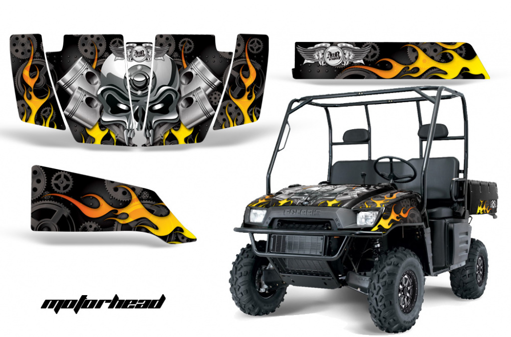 Motorhead Schwarz für Polaris Ranger 500/700 XP 05-08