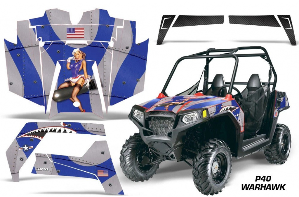 T-Bomber Blau für Polaris Ranger RZR 570
