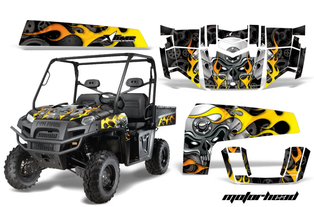 Motorhead Schwarz für Polaris Ranger XP500-900D 10-14
