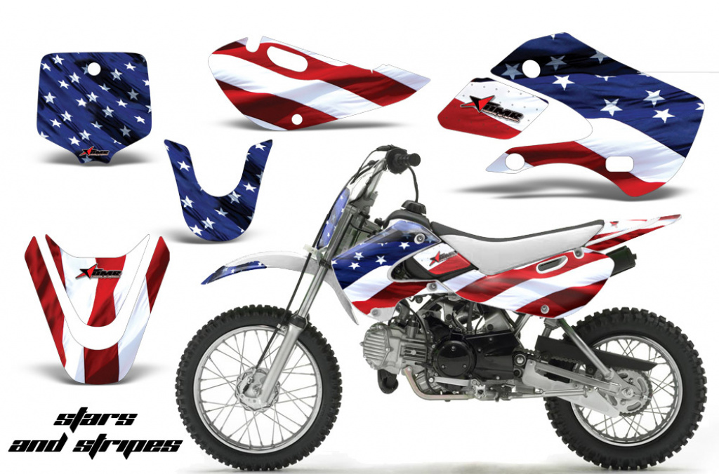 Stars and Stripes für die Suzuki DRZ 110 All Years