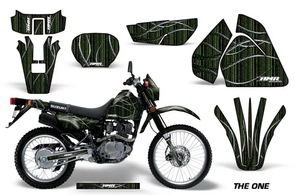 The One Grün mit Nummernfeldern für Suzuki DRZ 200 SE 1996-2009