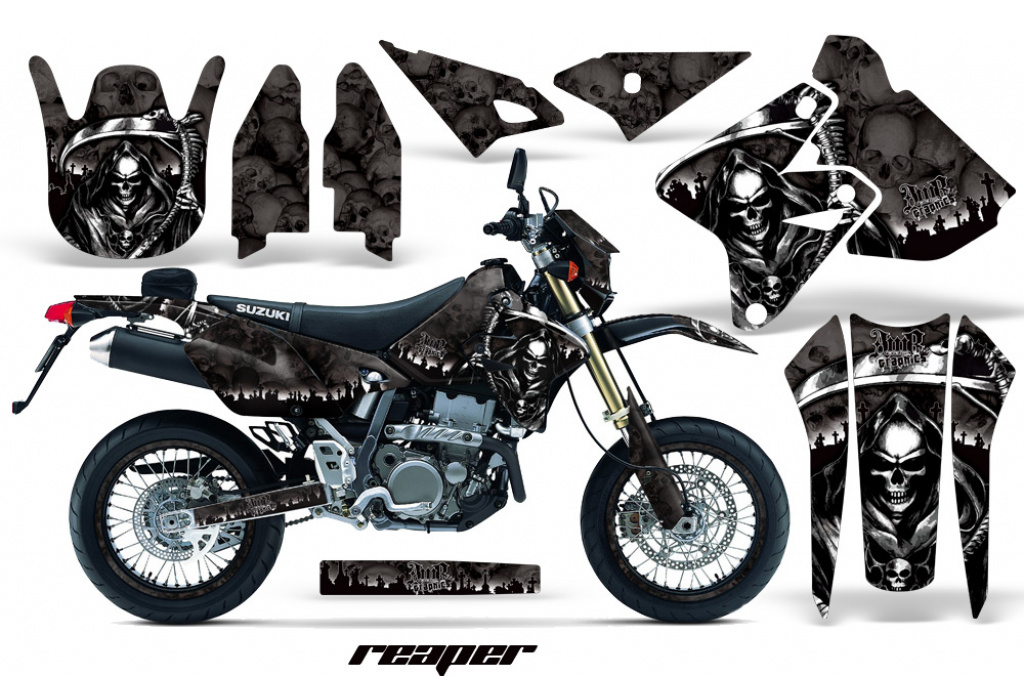 Reaper Schwarz mit Nummernfeldern für Suzuki DRZ 400 S/SM 2000-2023
