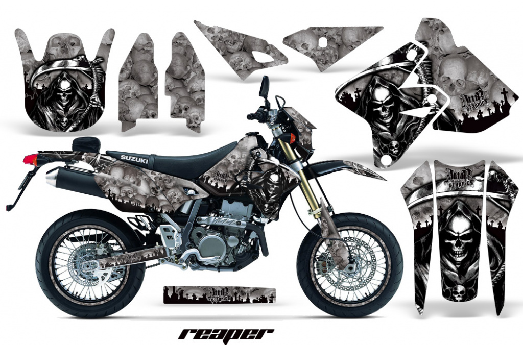Reaper Silber mit Nummernfeldern für Suzuki DRZ 400 S/SM 2000-2023