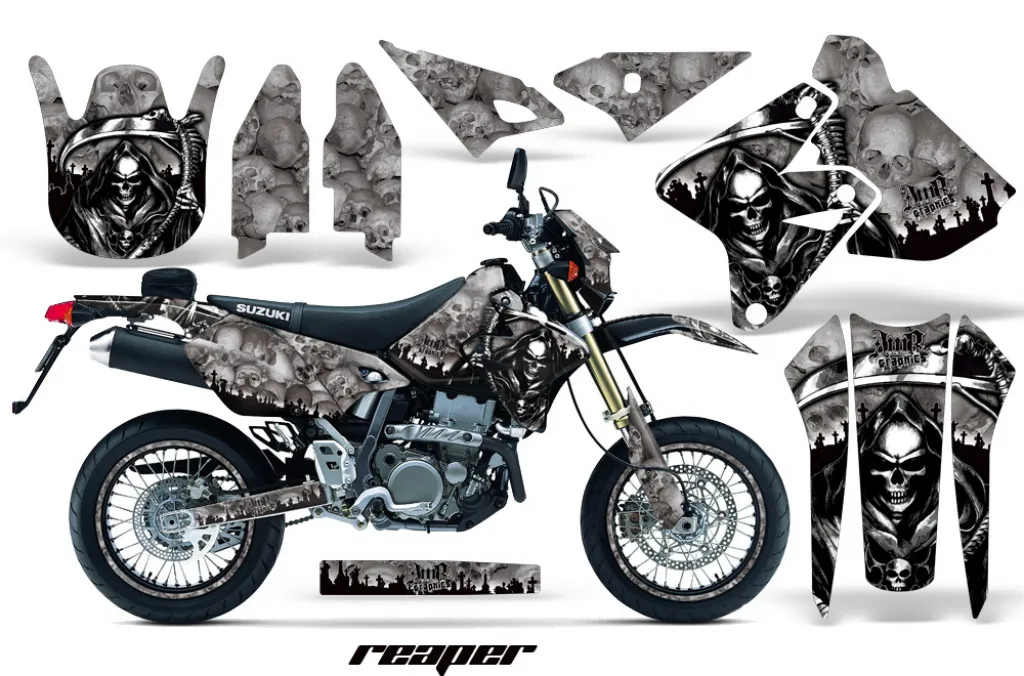 Reaper Silber mit Nummernfeldern für Suzuki DRZ 400 S/SM 2000-2023
