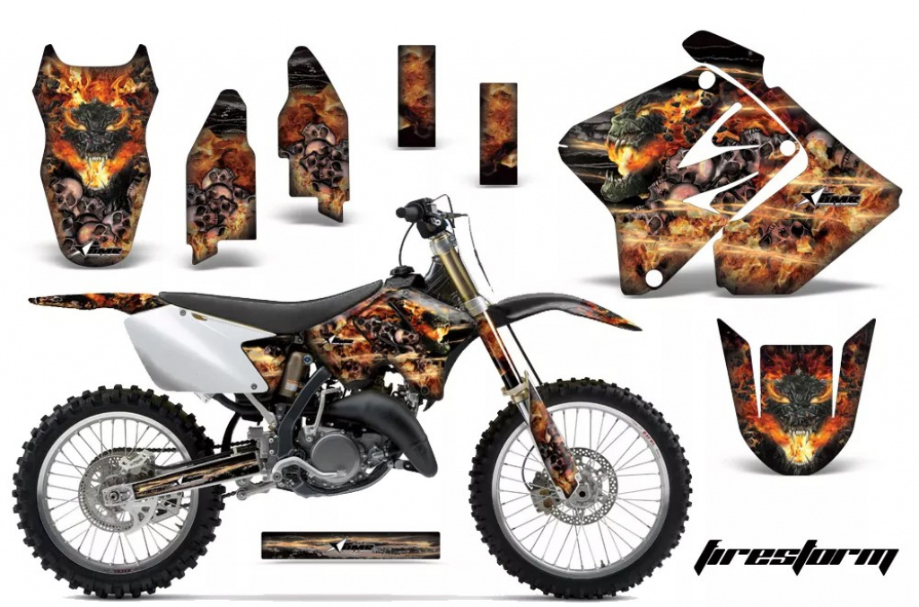 Firestorm Schwarz ohne Nummernfeldern für Suzuki RM 125 2001-2009