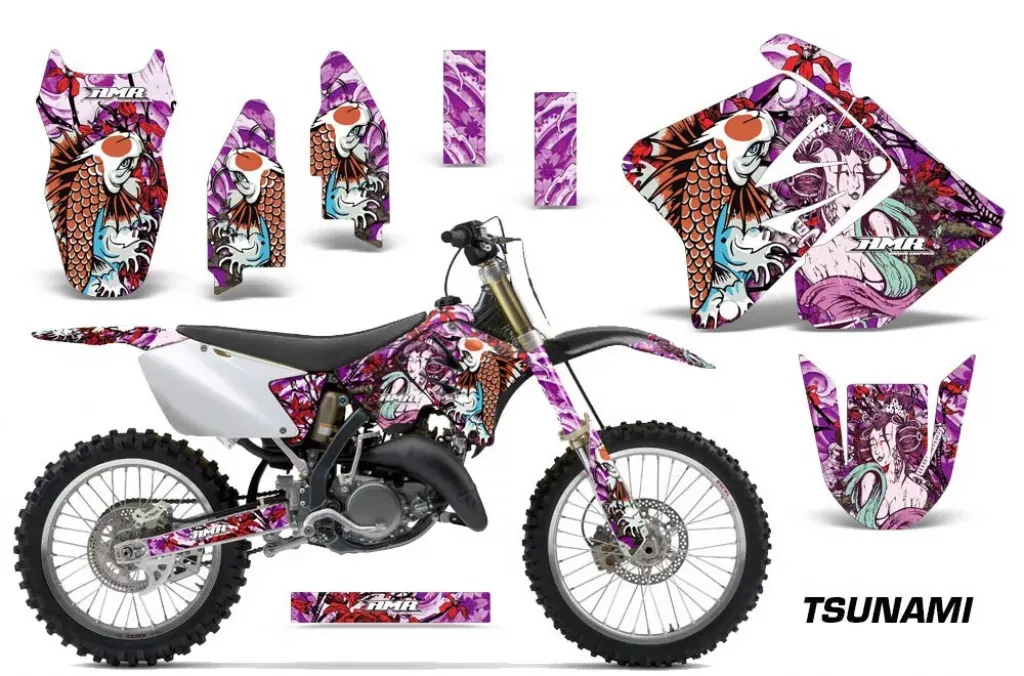 Tsunami Lila ohne Nummernfeldern für Suzuki RM 125 2001-2009