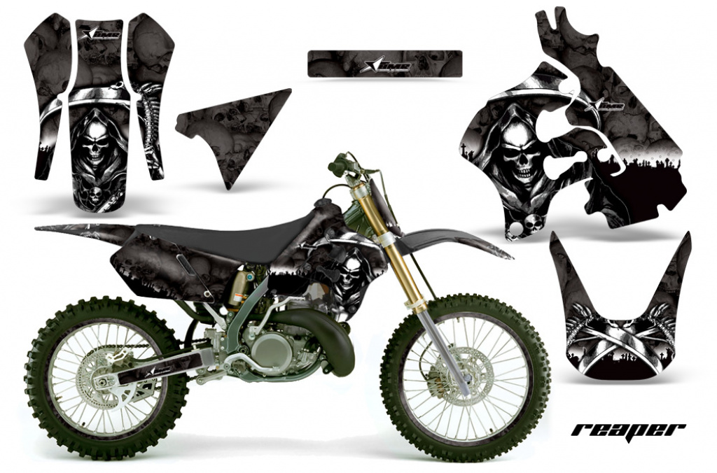 Reaper Schwarz mit Nummernfeldern für Suzuki RM 125 1996-1998