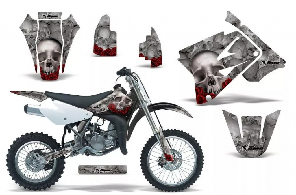 Bone Collector Silber ohne Nummernfeldern für Suzuki RM 85 2001-2023