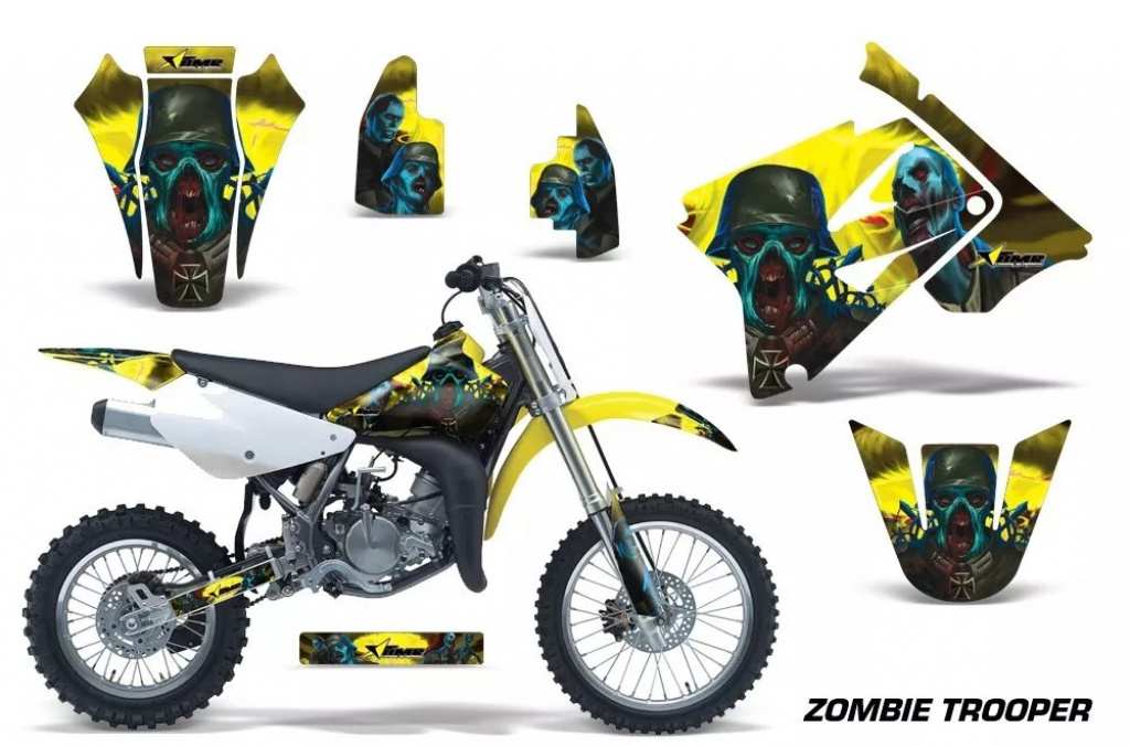 Zombie Trooper Gelb ohne Nummernfeldern für Suzuki RM 85 2001-2023