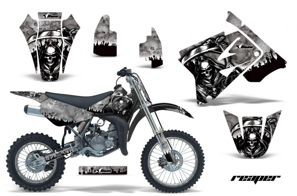 Reaper Silber mit Nummernfeldern für Suzuki RM 85 2001-2023