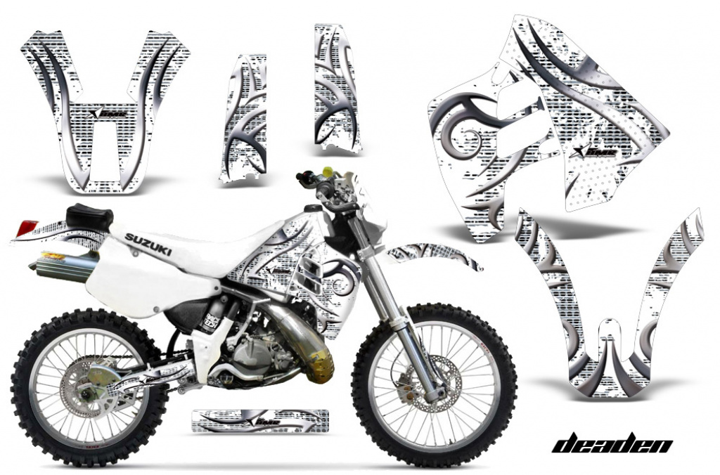Deaden Weiß ohne Nummernfeldern für Suzuki RMX 250 1989-1998