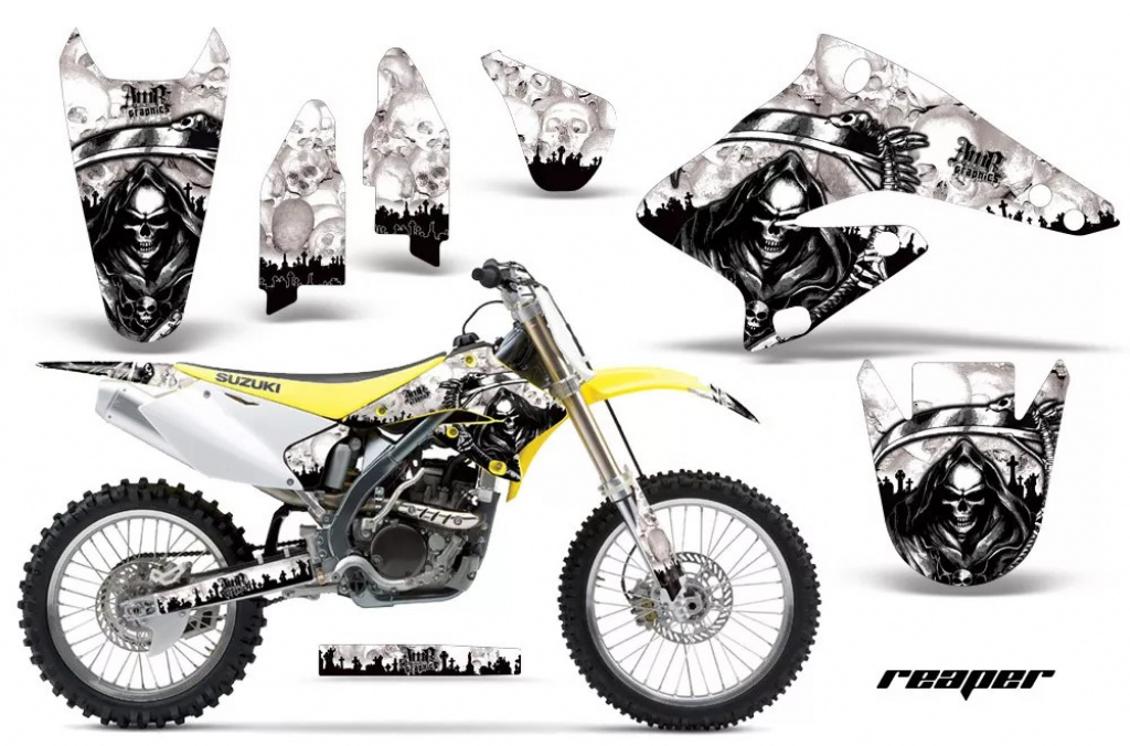 Reaper Weiß ohne Nummernfeldern für Suzuki RMZ 250 2004-2006