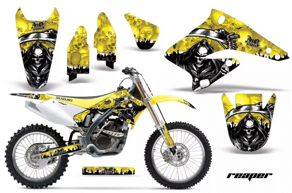 Reaper Gelb ohne Nummernfeldern für Suzuki RMZ 250 2004-2006