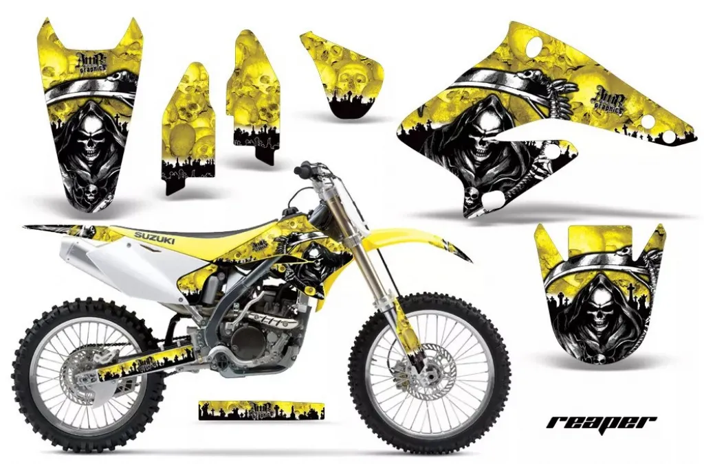 Reaper Gelb ohne Nummernfeldern für Suzuki RMZ 250 2004-2006