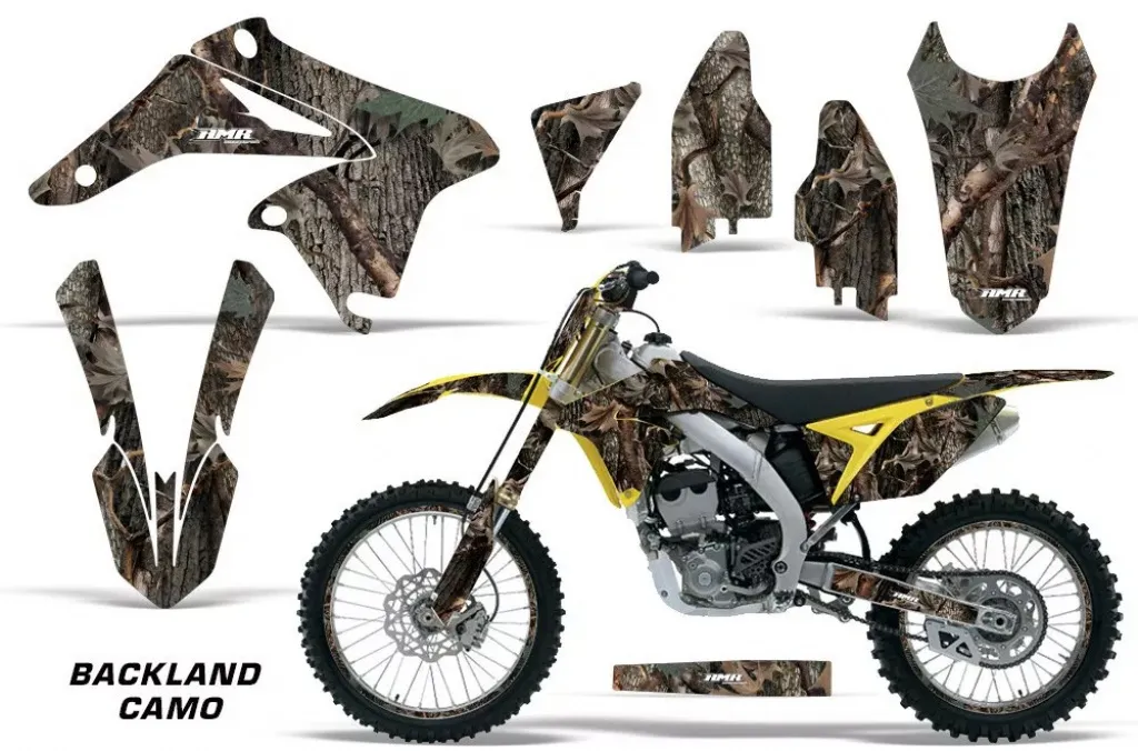 Backland Camo mit Nummernfeldern für Suzuki RMZ 250 2010-2018