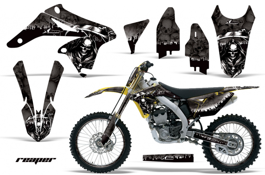 Reaper Schwarz mit Nummernfeldern für Suzuki RMZ 250 2010-2018