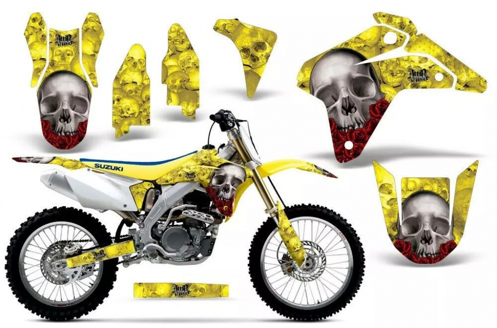 Bone Collector Gelb ohne Nummernfeldern für Suzuki RMZ 450 2005-2006