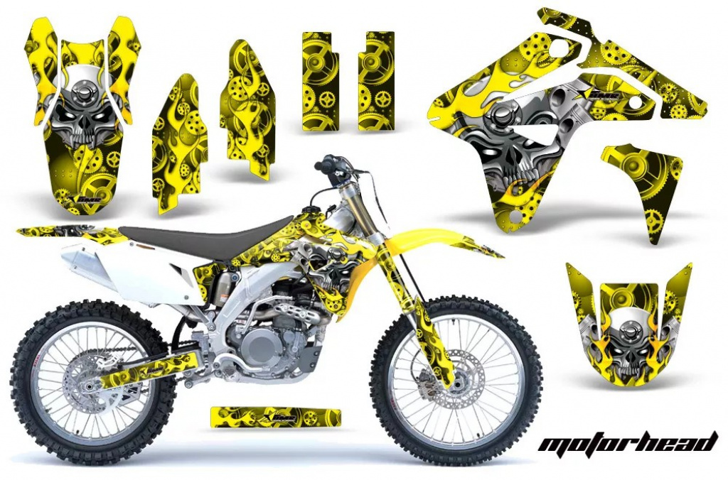 Motorhead Gelb ohne Nummernfeldern für Suzuki RMZ 450 2007