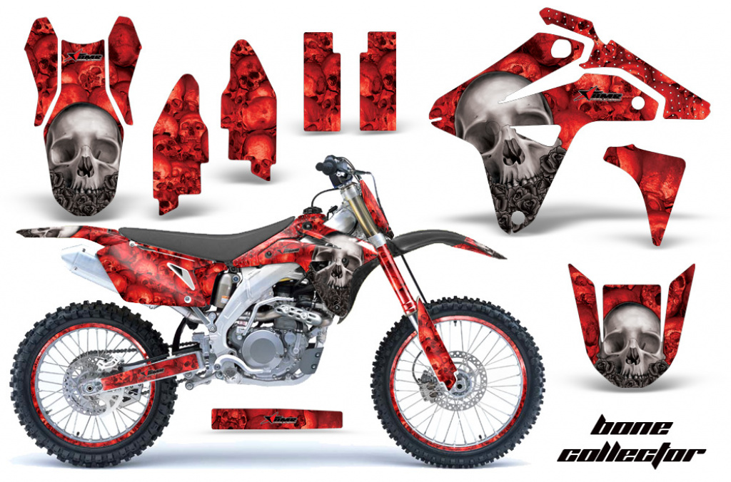 Bone Collector Rot ohne Nummernfeldern für Suzuki RMZ 450 2007