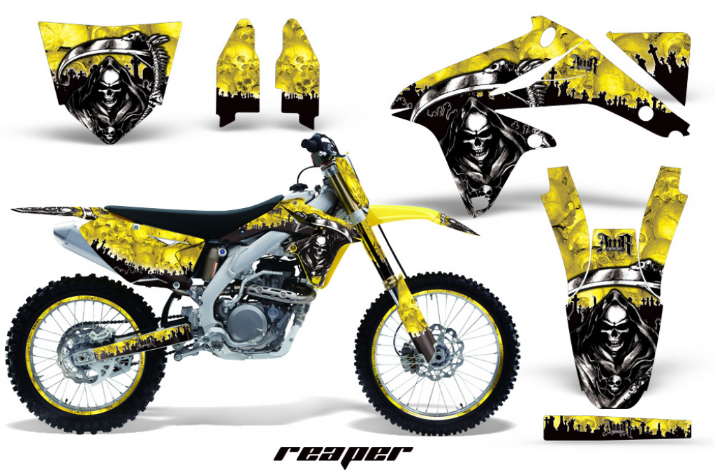 Reaper Gelb mit Nummernfeldern für Suzuki RMZ 450 2008-2017