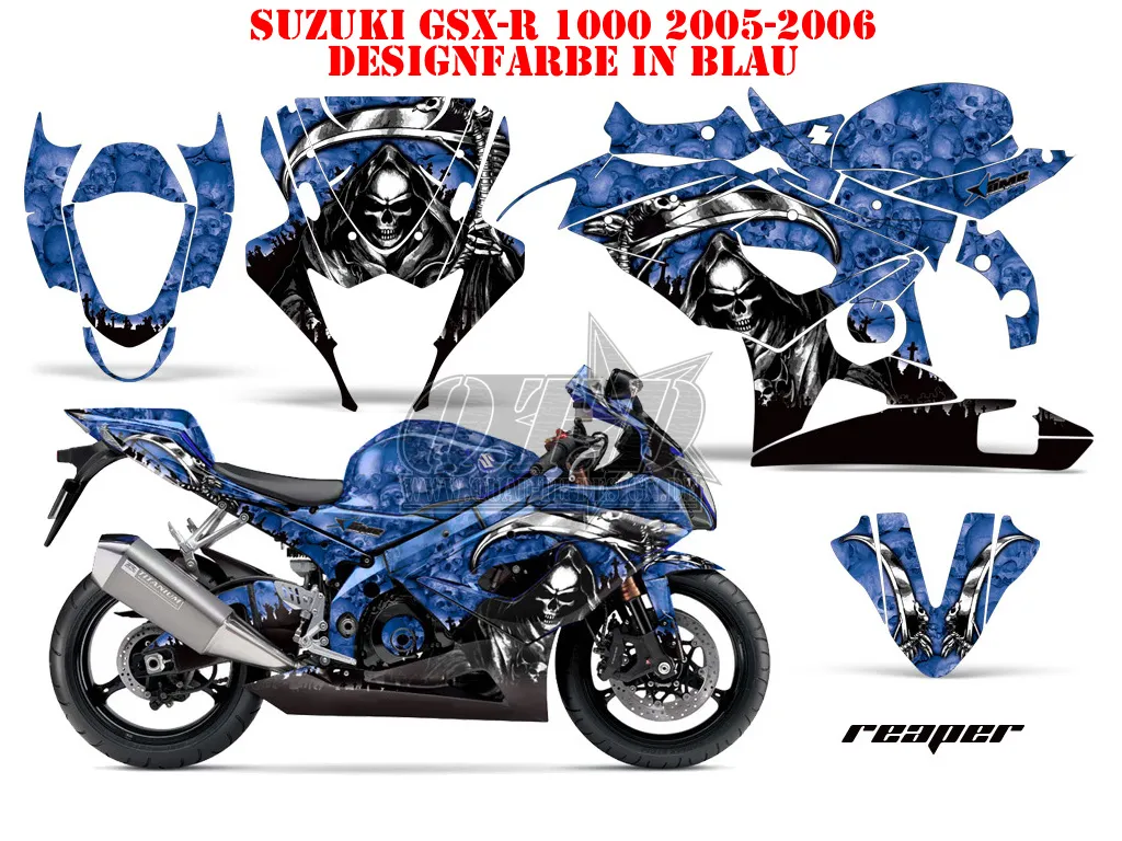 Reaper Blau für Suzuki GSX R 1000 2005-2006