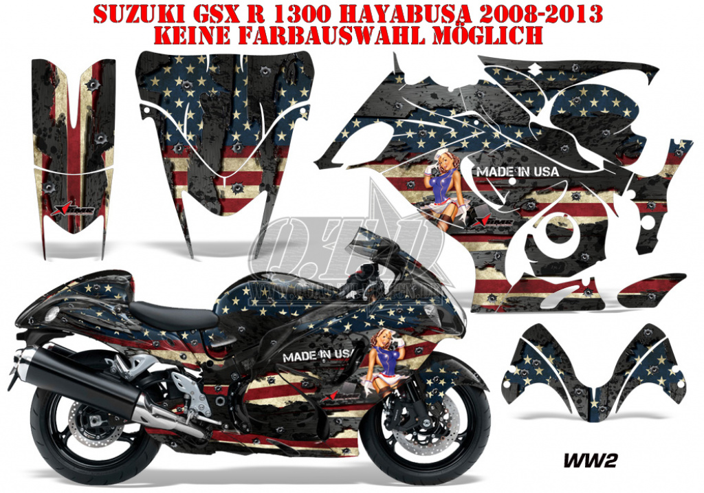 World War 2 für Suzuki GSX R 1300 Hayabusa 2008-2018