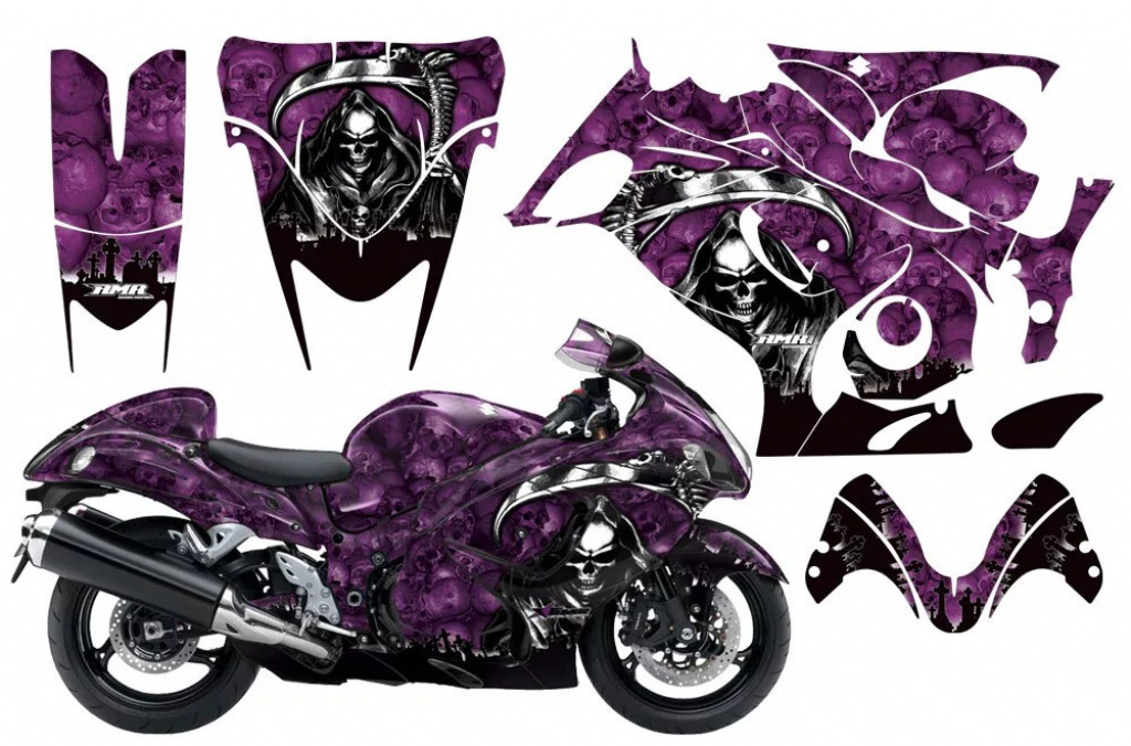 Reaper Purple for Suzuki GSX R 1300 Hayabusa 2008-2018