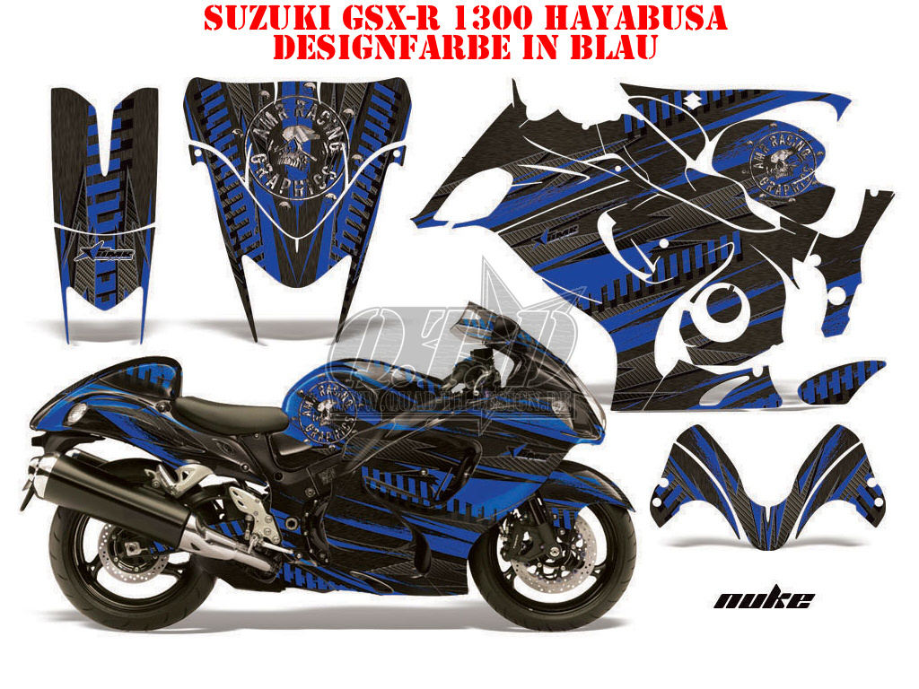 Nuke Blue for Suzuki GSX R 1300 Hayabusa 2008-2018