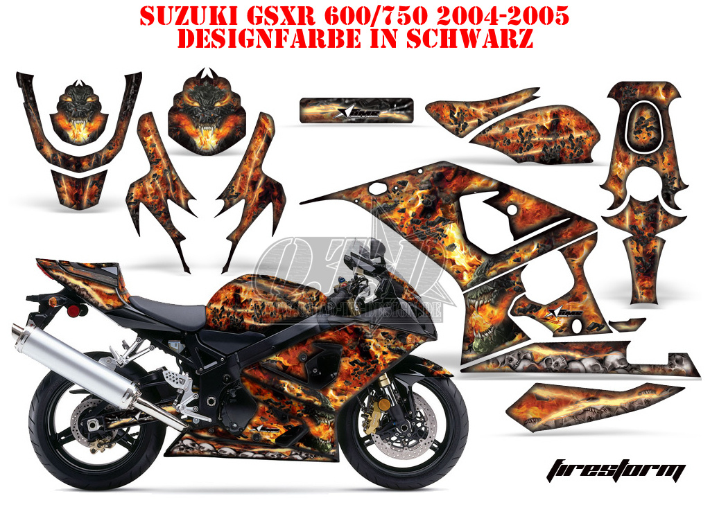 Firestorm Black for Suzuki GSXR 600/750 2004-2005