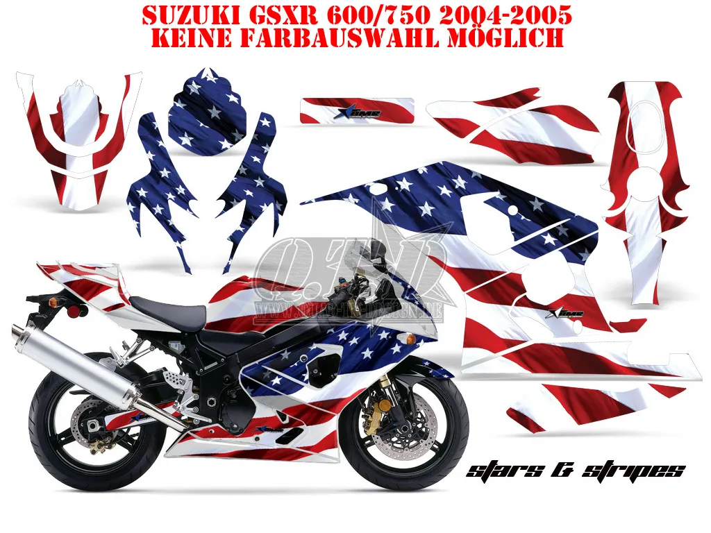 Stars and Stripes für Suzuki GSXR 600/750 2004-2005