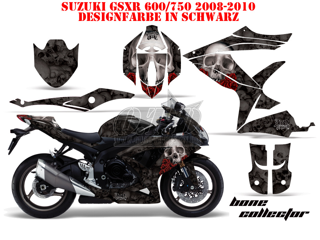 Bone Collector Black for Suzuki GSXR 600/750 2008-2010