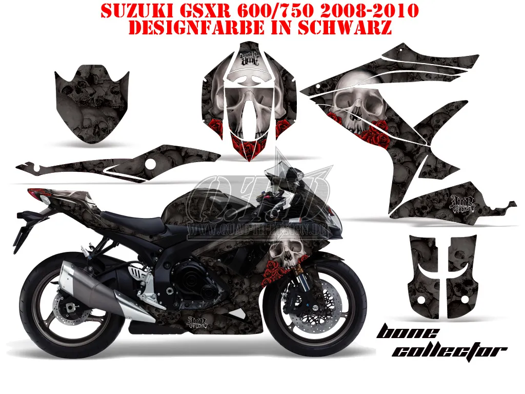 Bone Collector Schwarz für Suzuki GSXR 600/750 2008-2010