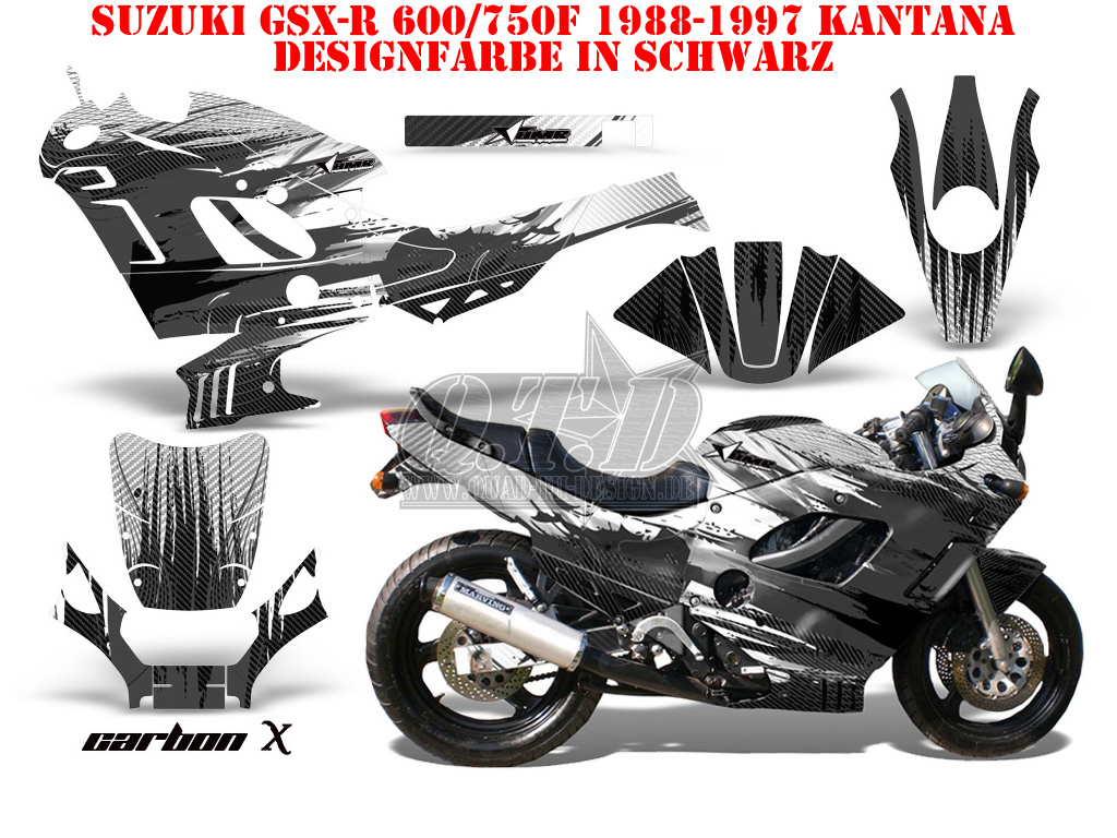 Carbon-X Black for Suzuki GSXR 600F/750F Katana 88-97