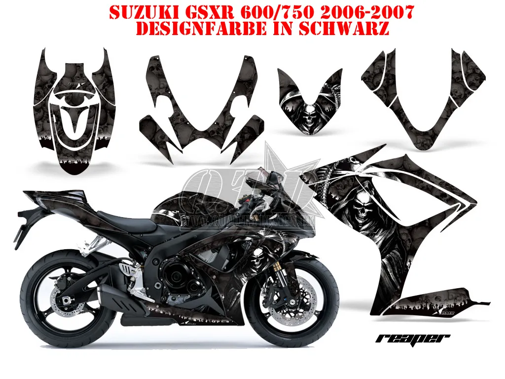 Reaper Schwarz für Suzuki GSXR 600/750 2006-2007