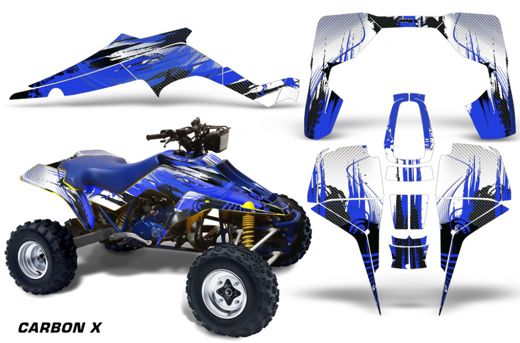 Carbon-X Blau für Suzuki LT 500R Quadzilla 1987-1990