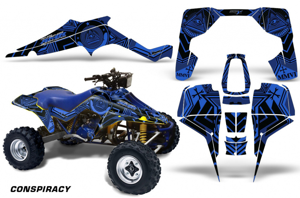 Conspiracy Blau für Suzuki LT 500R Quadzilla 1987-1990
