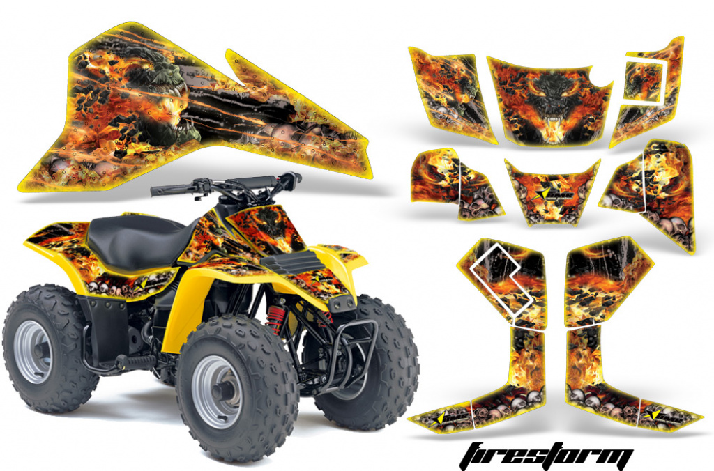 Firestorm Gelb für Suzuki QuadSport LT80 1987-2006