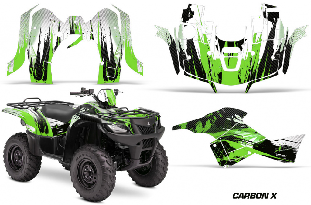 Cabon-X Grün für Suzuki KingQuad LT-A 500/700/750 AXI bis 2018