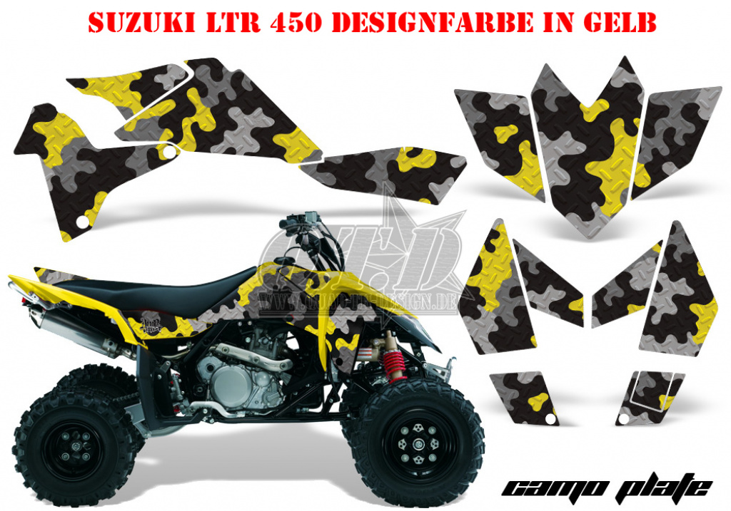 Camoplate Gelb für Suzuki LTR 450