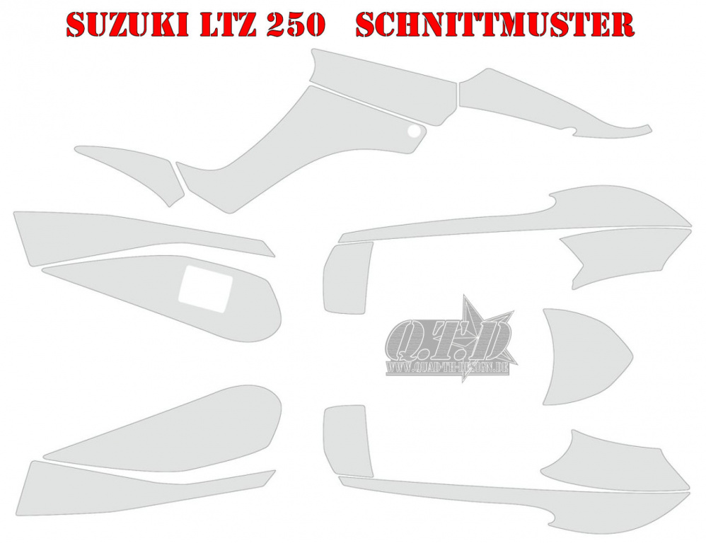 Schnittmuster für Suzuki LTZ 250