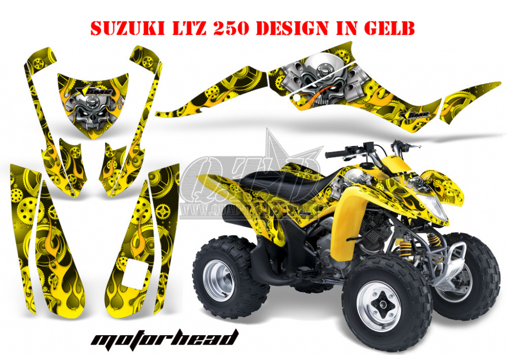 Motorhead Gelb für Suzuki LTZ 250