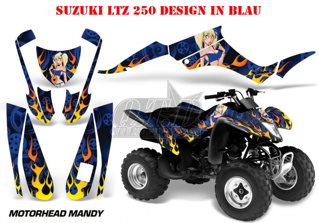 Motorhead Mandy Blau für Suzuki LTZ 250